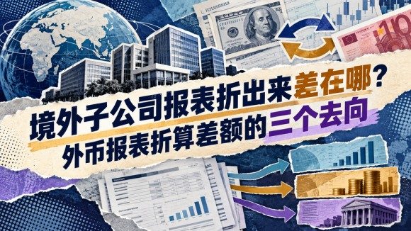 境外子公司报表折出来差在哪?外币报表折算差额的三个去向