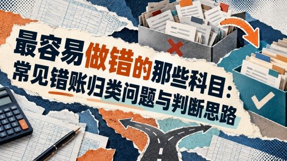 最容易做错的那些科目:常见错账归类问题与判断思路