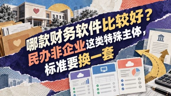 哪款财务软件比较好？民办非企业这类特殊主体，标准要换一套