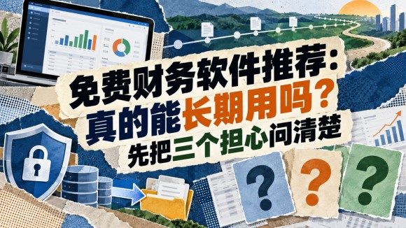 免费财务软件推荐：真的能长期用吗？先把三个担心问清楚