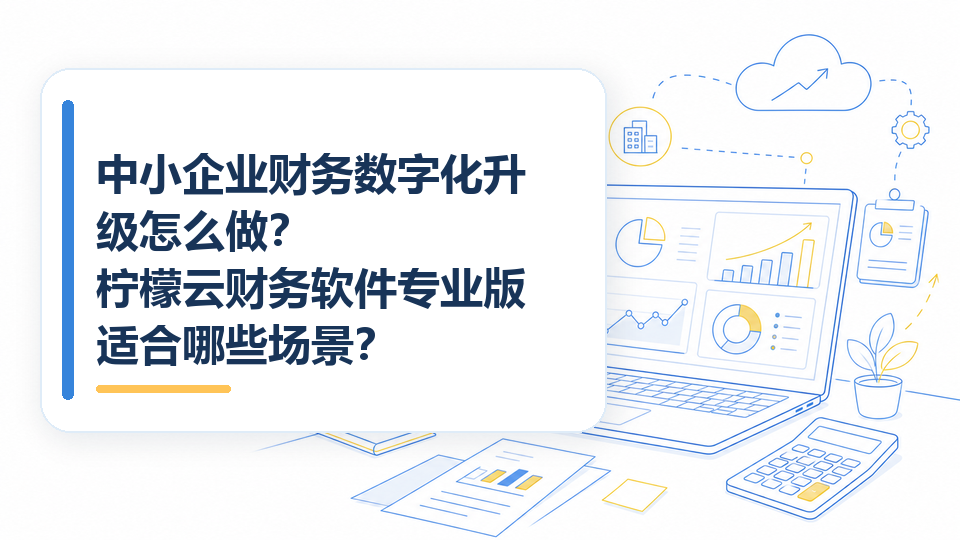 中小企业财务数字化升级怎么做？柠檬云财务软件专业版适合哪些场景？
