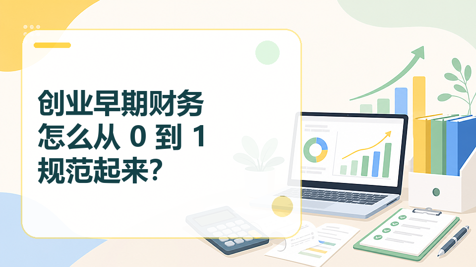 创业早期财务怎么从0到1规范起来？