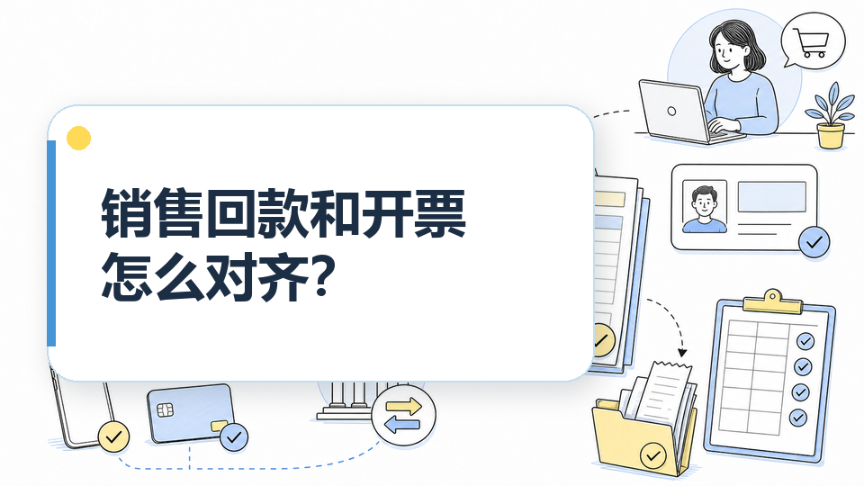 销售回款和开票怎么对齐？