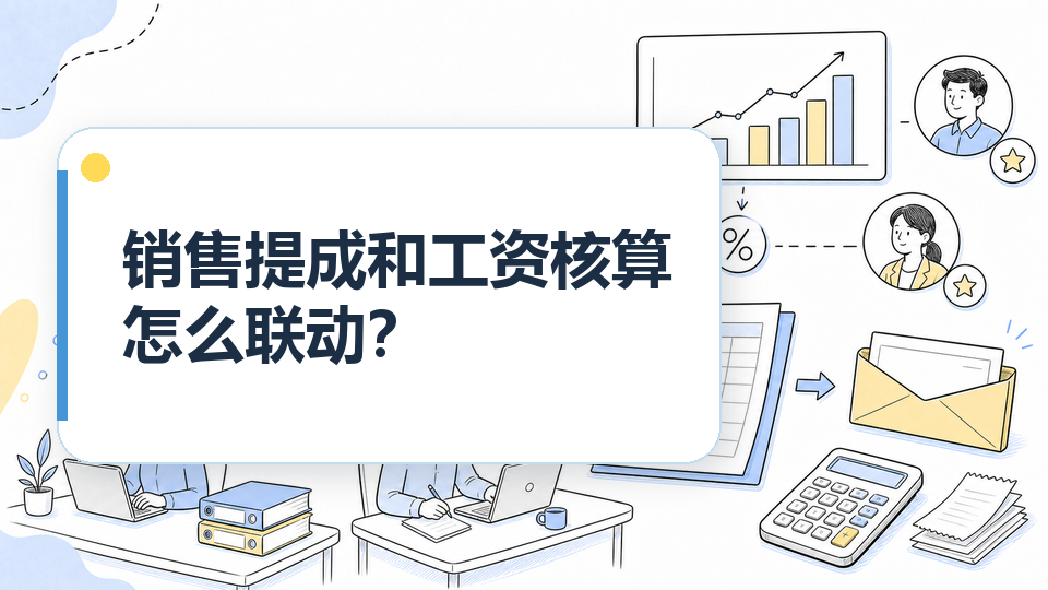 销售提成和工资核算怎么联动？