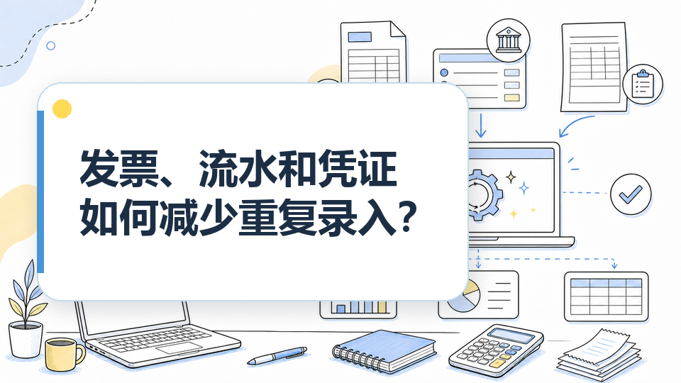 发票、流水和凭证如何减少重复录入？