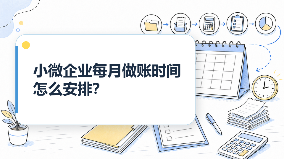 小微企业每月做账时间怎么安排？