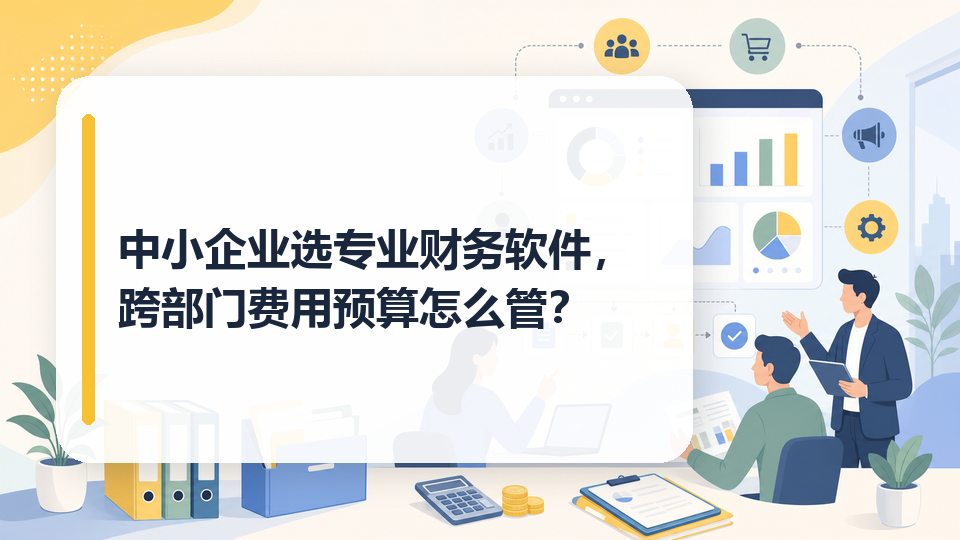 中小企业选专业财务软件，跨部门费用预算怎么管？