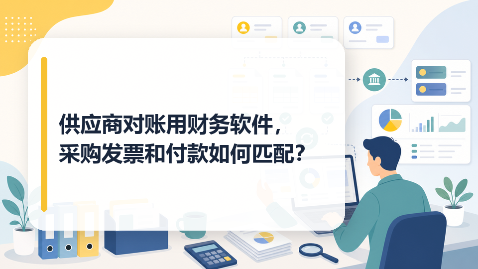 供应商对账用财务软件，采购发票和付款如何匹配？