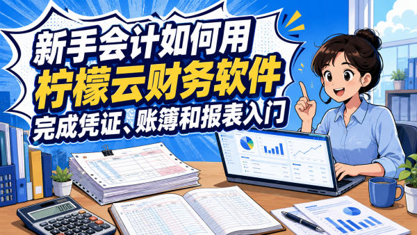 新手会计如何用柠檬云财务软件完成凭证、账簿和报表入门