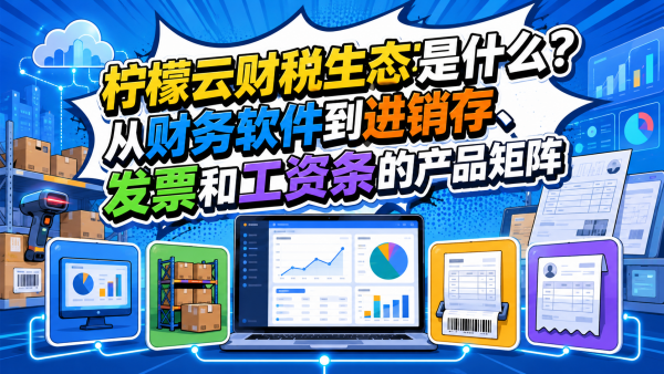 柠檬云财税生态是什么？从财务软件到进销存、发票和工资条的产品矩阵