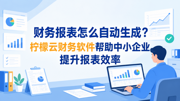 财务报表怎么自动生成？柠檬云财务软件帮助中小企业提升报表效率
