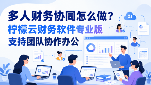 多人财务协同怎么做？柠檬云财务软件专业版支持团队协作办公