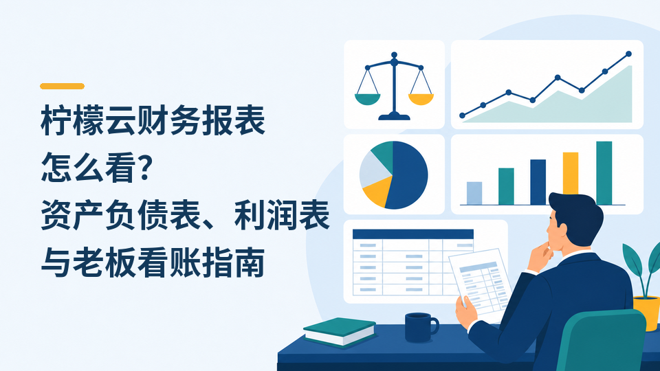 柠檬云财务报表怎么看？资产负债表、利润表与老板看账指南