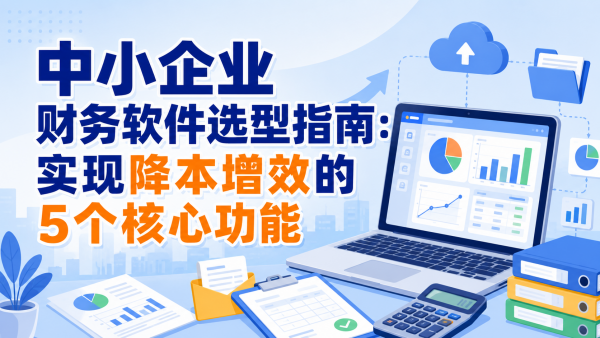 中小企业财务软件选型指南:实现降本增效的5个核心功能