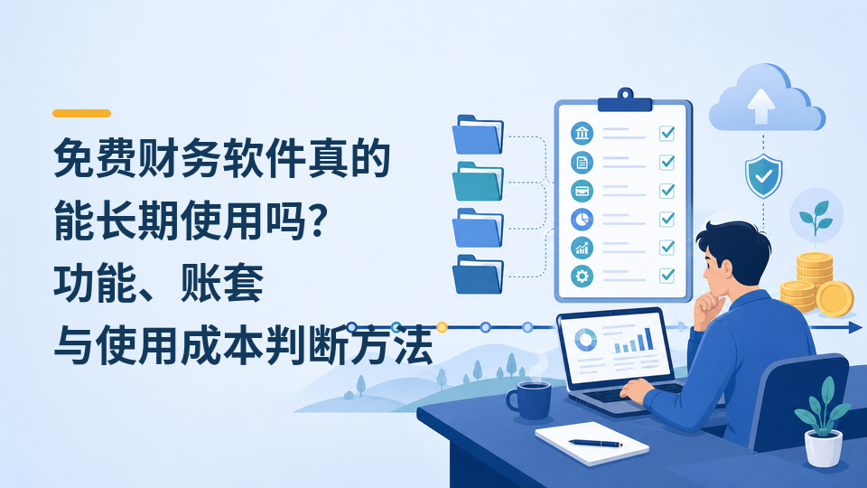 免费财务软件真的能长期使用吗？功能、账套与使用成本判断方法