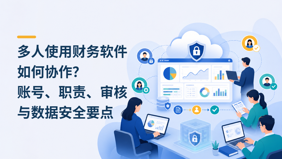 多人使用财务软件如何协作？账号、职责、审核与数据安全要点