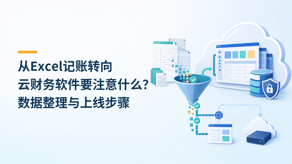 从Excel记账转向云财务软件要注意什么？数据整理与上线步骤