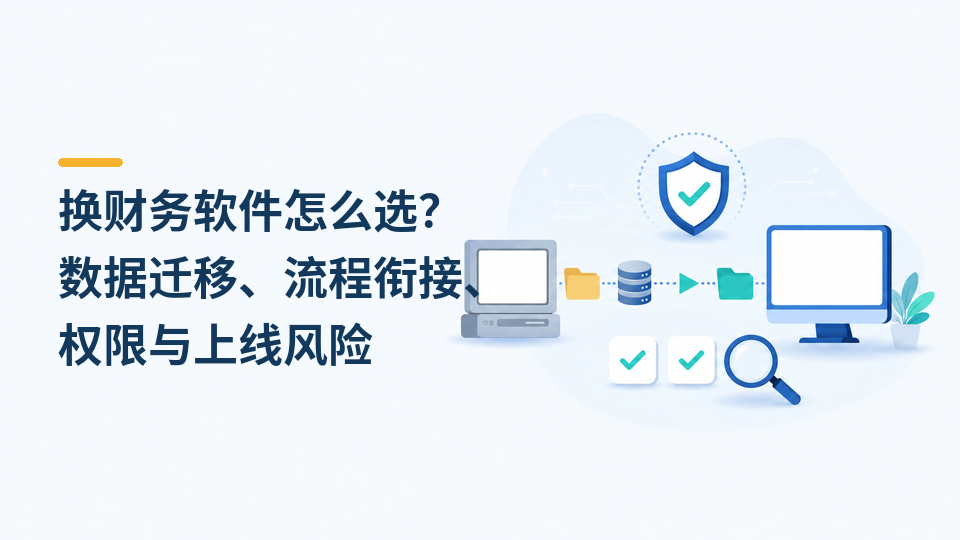 换财务软件怎么选?数据迁移、流程衔接、权限与上线风险