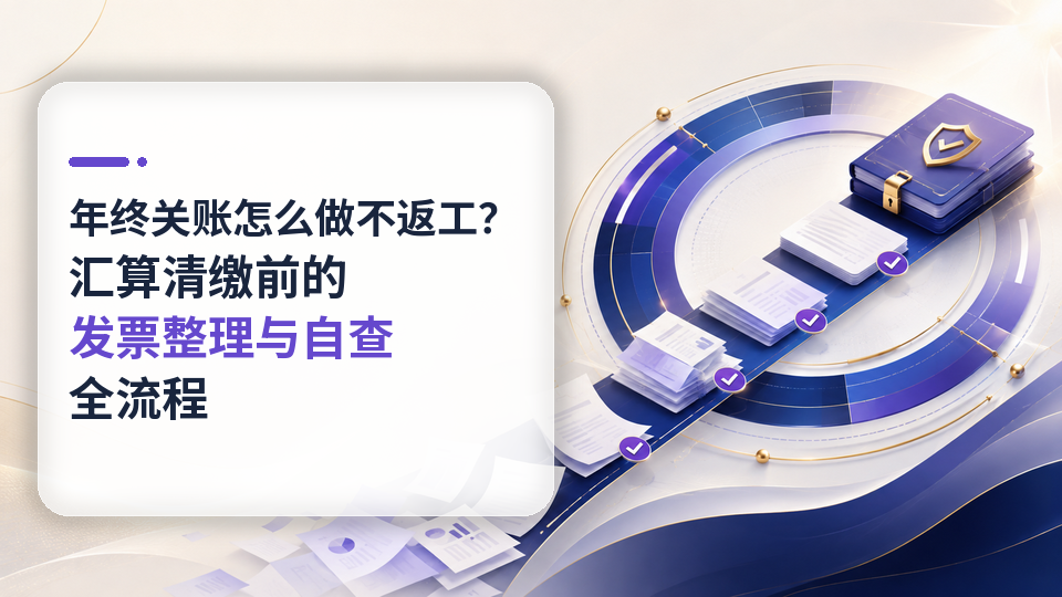 年终关账怎么做不返工？汇算清缴前的发票整理与自查全流程