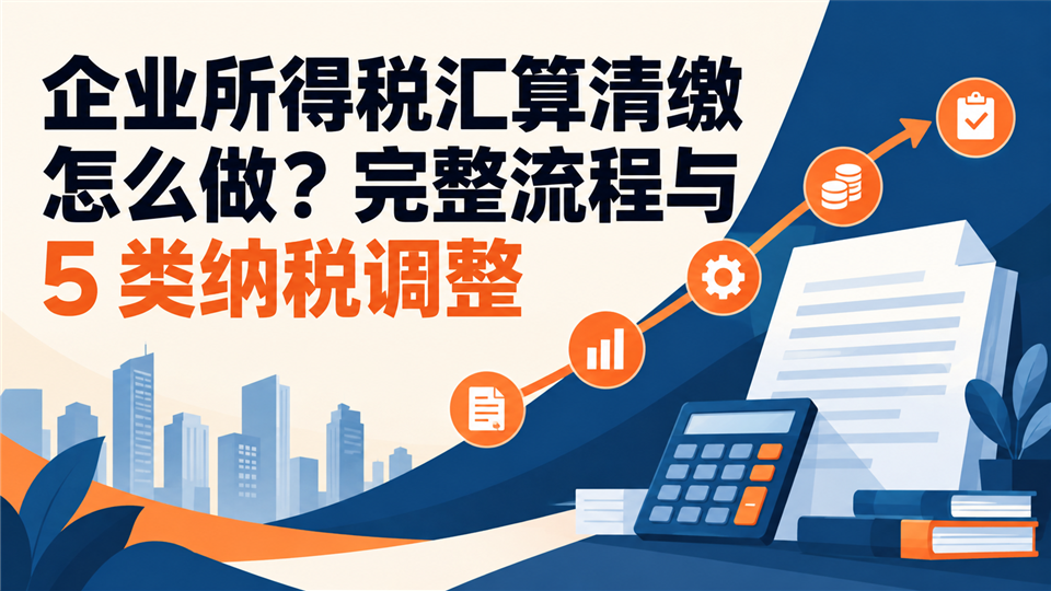 企业所得税汇算清缴怎么做？完整流程与5类纳税调整