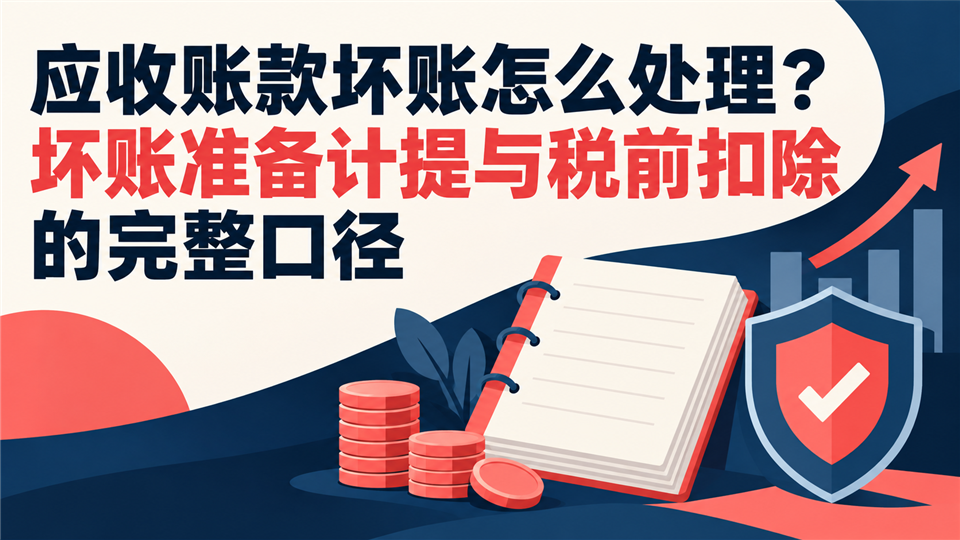 应收账款坏账怎么处理？坏账准备计提与税前扣除的完整口径