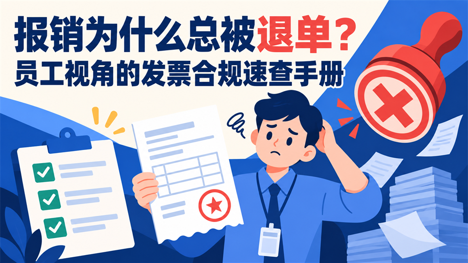 报销为什么总被退单?员工视角的发票合规速查手册
