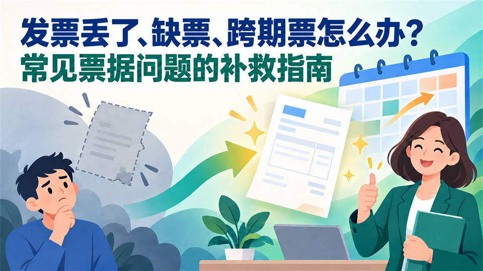 发票丢了、缺票、跨期票怎么办?常见票据问题的补救指南
