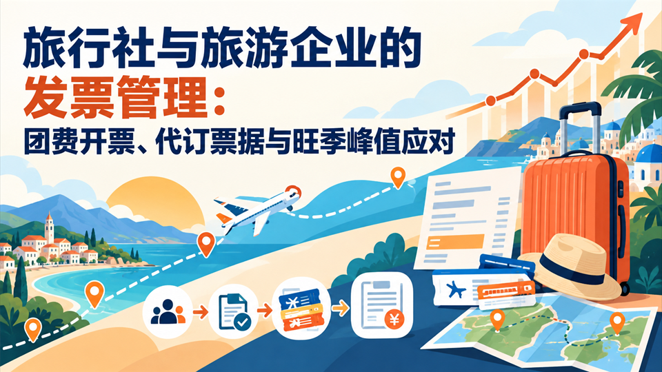 旅行社与旅游企业的发票管理：团费开票、代订票据与旺季峰值应对