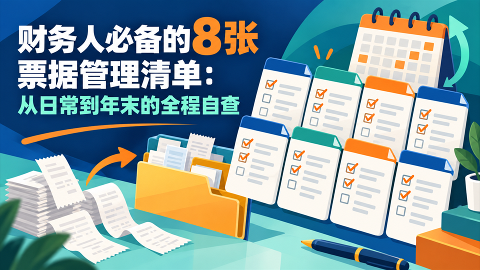 财务人必备的8张票据管理清单：从日常到年末的全程自查