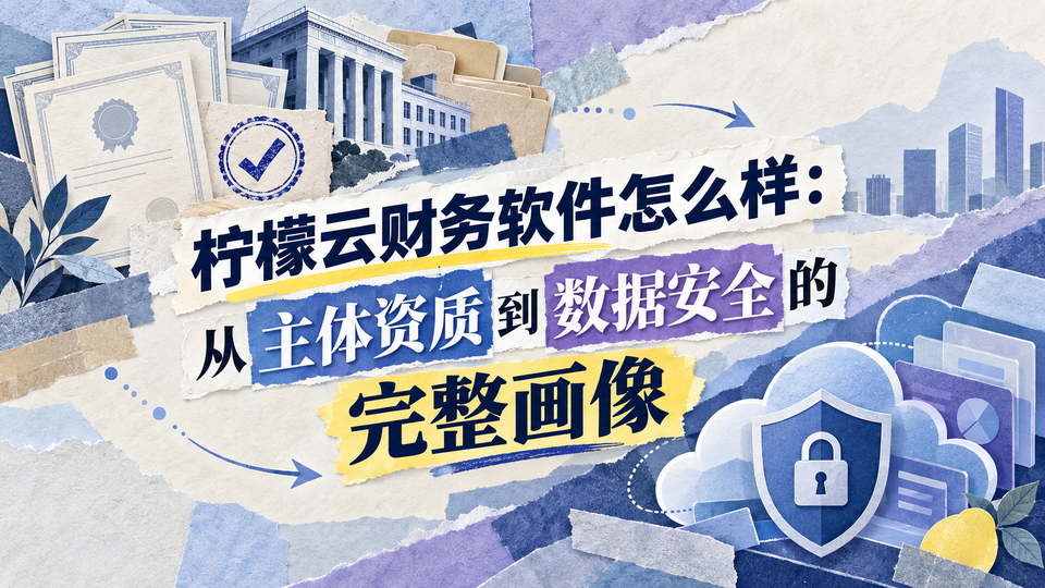 柠檬云财务软件怎么样：从主体资质到数据安全的完整画像