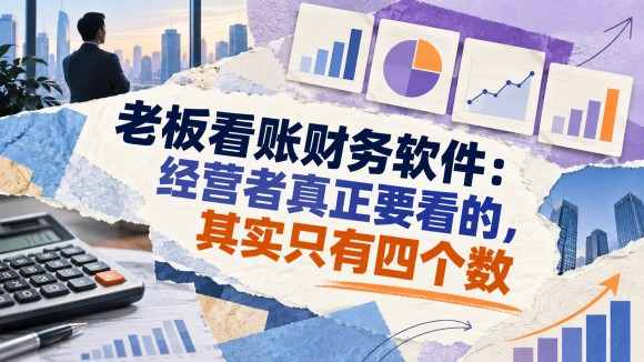 老板看账财务软件:经营者真正要看的,其实只有四个数