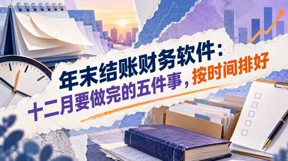 年末结账财务软件:十二月要做完的五件事,按时间排好