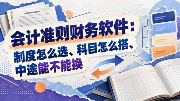 会计准则财务软件:制度怎么选、科目怎么搭、中途能不能换