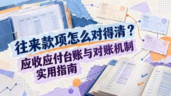 往来款项怎么对得清?应收应付台账与对账机制实用指南