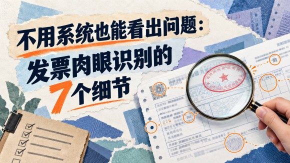 不用系统也能看出问题：发票肉眼识别的7个细节