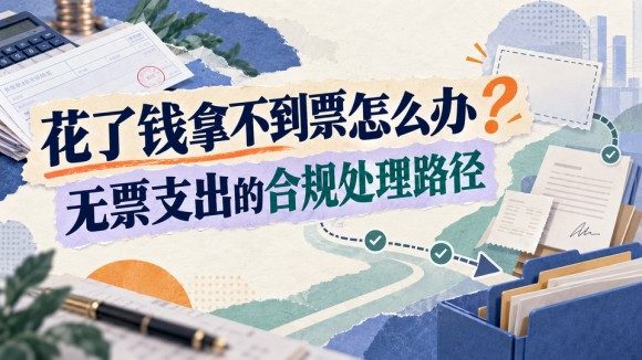 花了钱拿不到票怎么办？无票支出的合规处理路径