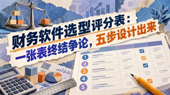 财务软件选型评分表:一张表终结争论,五步设计出来
