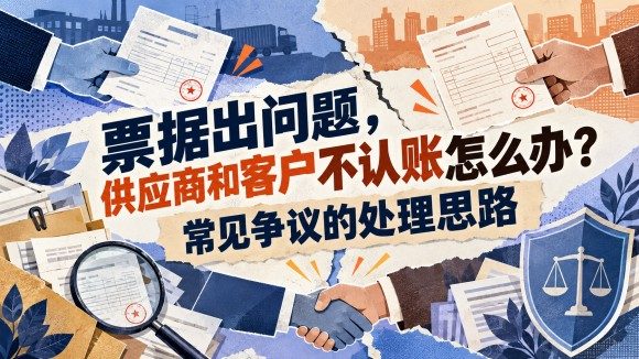 票据出问题,供应商和客户不认账怎么办?常见争议的处理思路