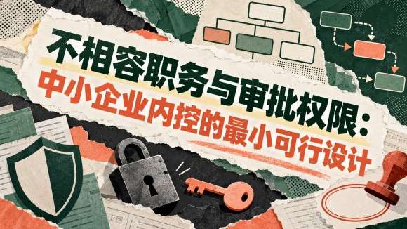 不相容职务与审批权限:中小企业内控的最小可行设计
