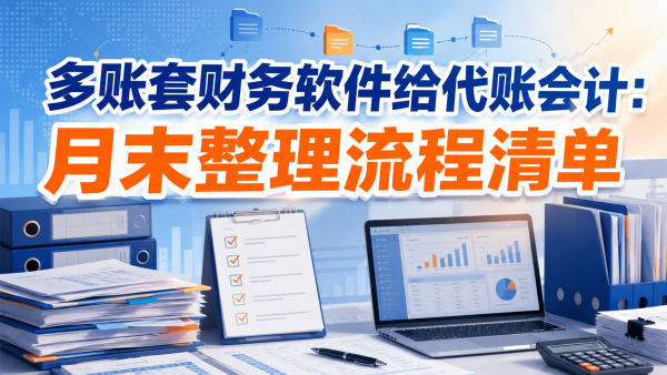 多账套财务软件给代账会计：月末整理流程清单.png