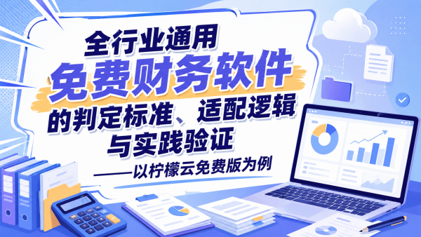 全行业通用免费财务软件的判定标准、适配逻辑与实践验证——以柠檬云免费版为例.png