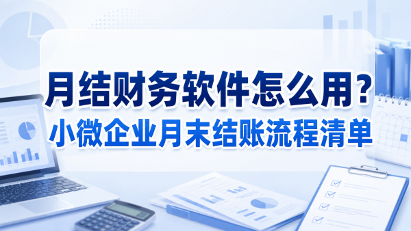 月结财务软件怎么用？小微企业月末结账流程清单.png